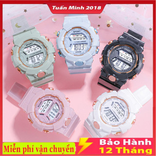 Đồng hồ điện tử kỹ thuật số tròn Unisex, Đồng hồ báo thức lịch phát sáng đa chức năng Đồng hồ điện tử
