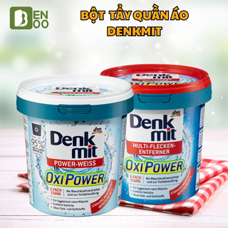 Bột tẩy trắng quần áo denkmit oxi power 750gr làm sạch các vết bẩn,ố vàng cứng đầu - chính hãng đức
