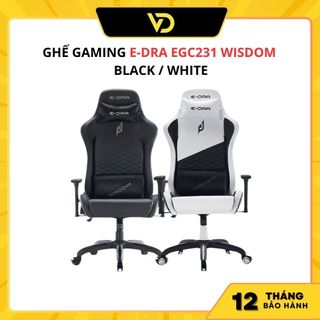 Ghế gaming e-dra egc231 wisdom - black / white