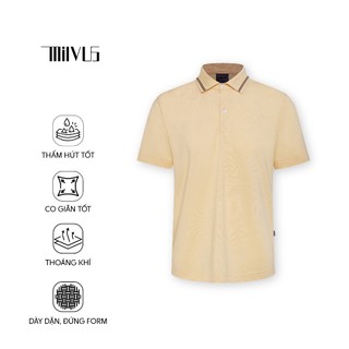 Áo Thun Polo Nam Milvus MVP391M, Ngắn Tay, Viền Cổ Áo Phối, Sang Trọng, Lịch Lãm
