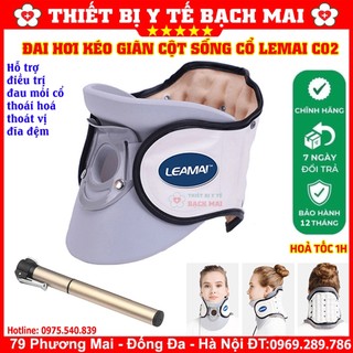 Đai cổ hơi kéo giãn cột sống cổ leamai c02