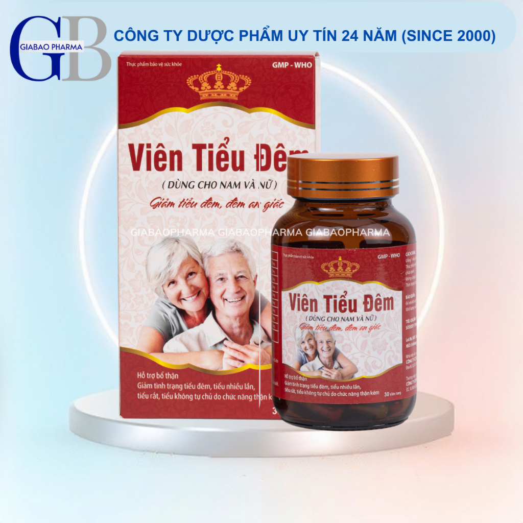 Viên uống giảm tiểu đêm, tiểu rắt, thận yếu dùng cho nam, nữ (Lọ 30 viên nang)
