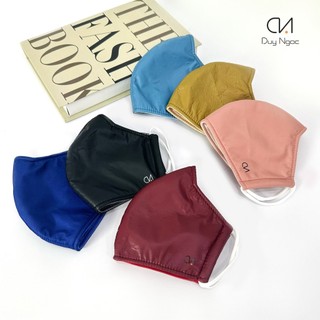 Khẩu trang vải Dù cao cấp Duy Ngọc, chất liệu dày dặn, chống nước nhẹ khi đi dưới mưa, chống tia UV, thời trang (5112)