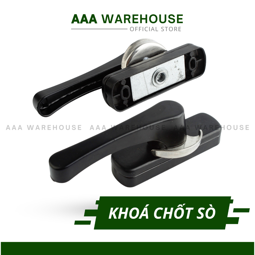 Chốt Khoá Sò KINLONG Tay Gạt Cửa Sổ Lùa nhôm Xingfa - Khoá sò KinLong (ĐEN/ TRẮNG)