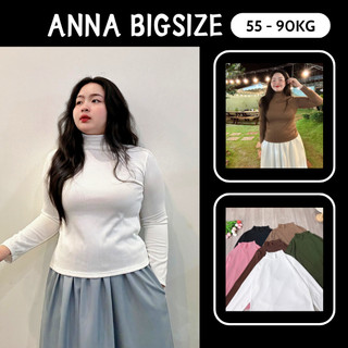 [Có Sẵn] Áo thun cổ lọ BIGSIZE (40-95kg) dài tay / Áo giữ nhiệt nỉ tăm cao cổ BIGSIZE dành cho nàng chuppy