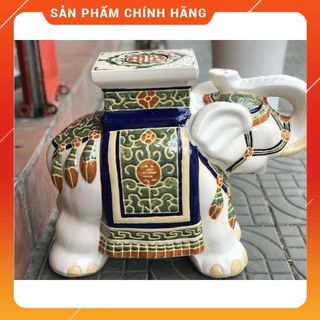 Con voi gốm. đôn voi sưa, đôn chậu cây cảnh, con voi gốm xứ