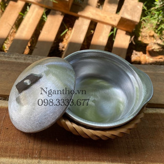 Nồi gang đúc 12cm, kho quẹt, đựng mắm
