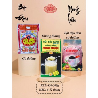 Bột Đậu Xanh NGUYÊN CHẤT Rồng Vàng Minh Ngọc (Có Đường/Không Đường) 500g Date Mới