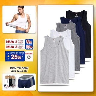 Bộ 5 áo thun ba lỗ nam thoáng mát mềm mịn ABL01 PigoFashion có nhiều màu ngẫu nhiên