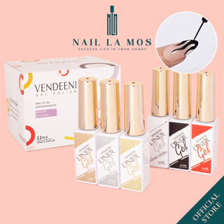 Gel vẽ cọ nét Vendeeni chính hãng 10ml - Sơn gel vẽ trang trí móng nail cọ nét mảnh chất đặc màu đen trắng, nhũ vàng bạc