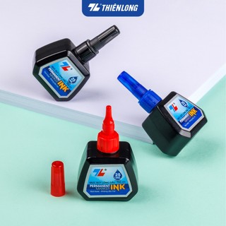Mực bút lông dầu Thiên Long PMI-01 gồm 3 màu mực: Xanh/ Đỏ/ Đen, bám dính tốt, không độc hại theo tiêu chuẩn Châu Âu