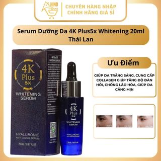 Serum Dưỡng Trắng Da 4K Plus 5X Whitening Thái Lan Cấp Ẩm Mờ Thâm Sạm Cho Da - Hinohouse
