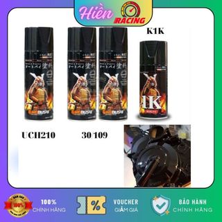 Combo  Loại 4 Chai Sơn Samurai Màu Đen Bóng Gồm : UCH210 - 2 CHAI 30/109 - K1K