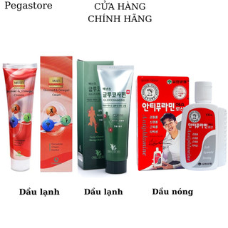 Dầu xoa bóp hàn quốc antiphlamine sports 100ml / dầu lạnh cactus glucosamine masage / dầu lạnh glucoaid & omega3 cream