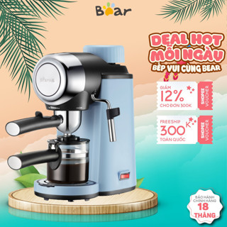 Máy pha cà phê Espresso tự động BEAR CF-B20V1 (KFJ-A02N1), 800W, kích thước nhỏ gọn, pha trà, BH 18T