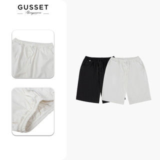 Quần short nam vải KAKI cạp chun thoải mái quần ngắn nam trơn màu trắng đen xanh GS16
