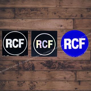 Tem loa rcf nhiều mẫu dán thùng loa