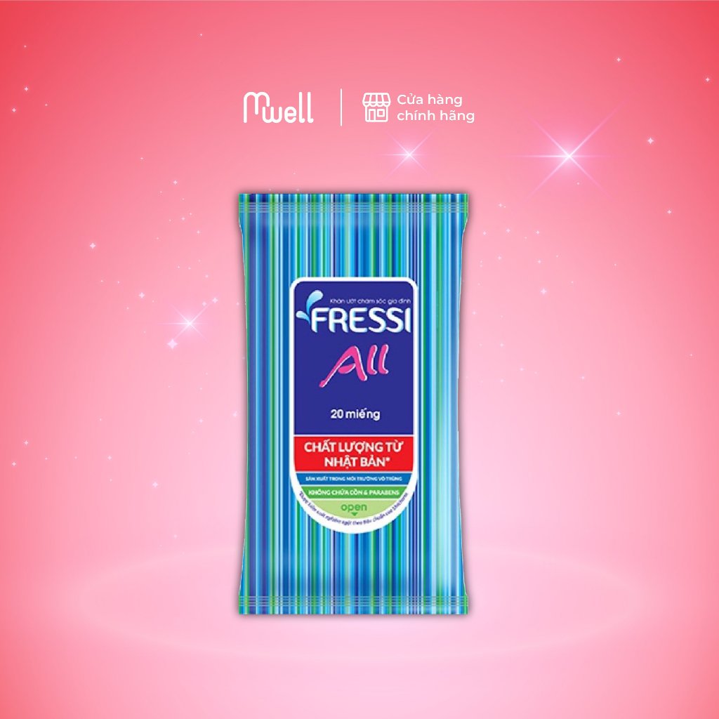 Khăn ướt chăm sóc gia đình Fressi Care All 20 miếng