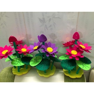 Khóm hoa bụi (vải nỉ) đế tháo lắp được