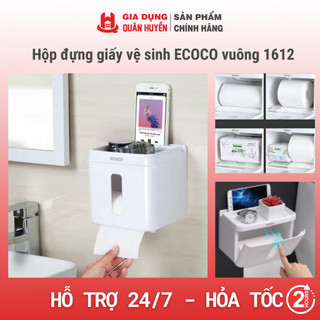 Hộp đựng giấy vệ sinh ECOCO vuông 1612