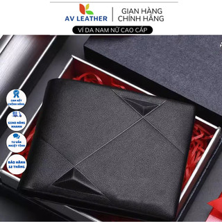 Ví nam da bò bóp nam thương hiệu AV LEATHER hàng chính hãng