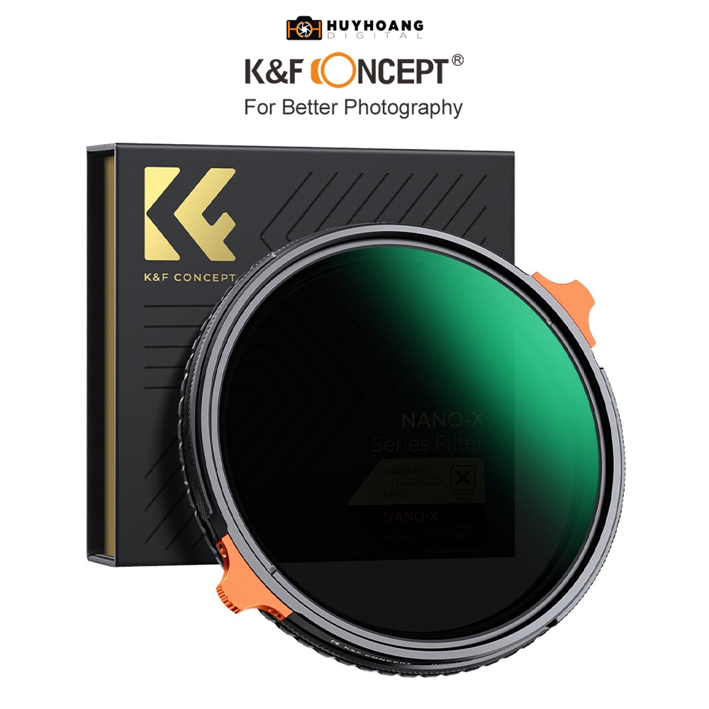 Kính lọc K&F CONCEPT 2in1 CPL ND4-64 28 Multi-Layer 82mm | Sản phẩm chính hãng