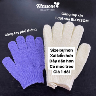Găng tay tắm, tẩy tế bào chết dùng thích hơn bông tắm nha