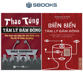 Sách - combo 2 cuốn: thao túng tâm lý đám đông + diễn biến tâm lý đám đông - sbooks