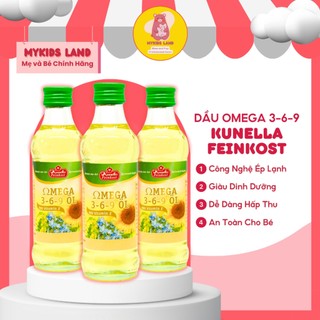 [DATE T9.2025] Dầu Omega 3-6-9 Kunella Feinkost Đức chai 100ml Ép Lạnh Cho Bé Ăn Dặm
