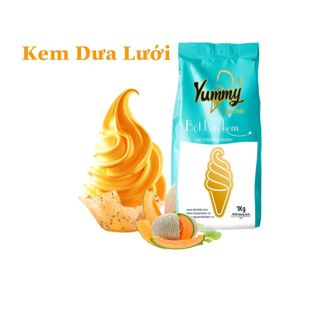 Bột kem tươi dưa lưới