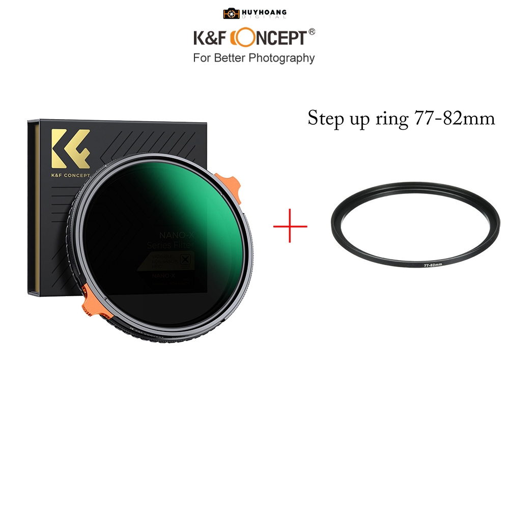 Kính lọc K&F CONCEPT 2in1 CPL ND4-64 28 Multi-Layer 82mm | Sản phẩm chính hãng - 77mm