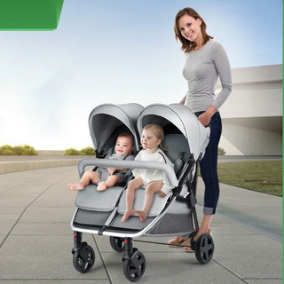 Xe đẩy đôi SHENMA 4 bánh cho trẻ em gấp gọn tiện lợi với 3 tư thế ngả lưng, dùng cho bé từ 0-6 tuổi, tải trọng 40kg