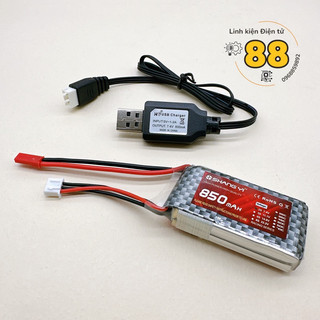 Shangyi 2s 7.4v 850mah 35c dùng cho máy bay zy740 mig740 su27
