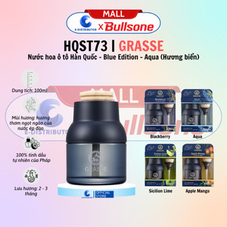 Nước hoa ô tô cao cấp Bullsone Grasse Blue Edition Aqua - Hàng chính hãng
