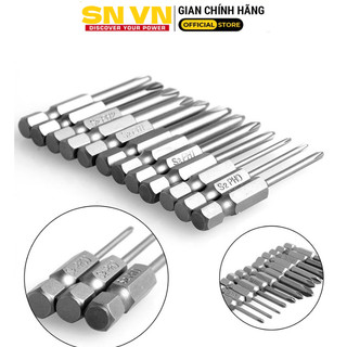 Bộ đầu vặn vít 4 cạnh lục giác cao cấp, chất thép tốt chống toét đầu