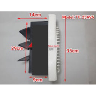 ( Lỗ tường 25x25 cm)Quạt hút tường Tico 20Av6.