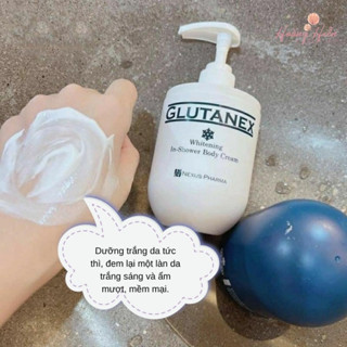 Sữa tắm kích trắng cấp tốc Body Glutanex Whitening In Shower Body Cream 300ml