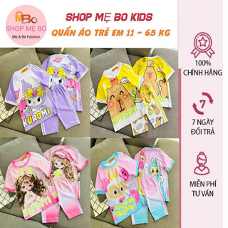 Bộ ngố thun lạnh in hình siêu mềm đẹp cho bé gái size từ 22 đến 40kg - Bộ quần áo bé gái