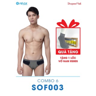 Sof003 - combo 6 quần lót nam sovitex - tặng 1 lốc vớ nam relax