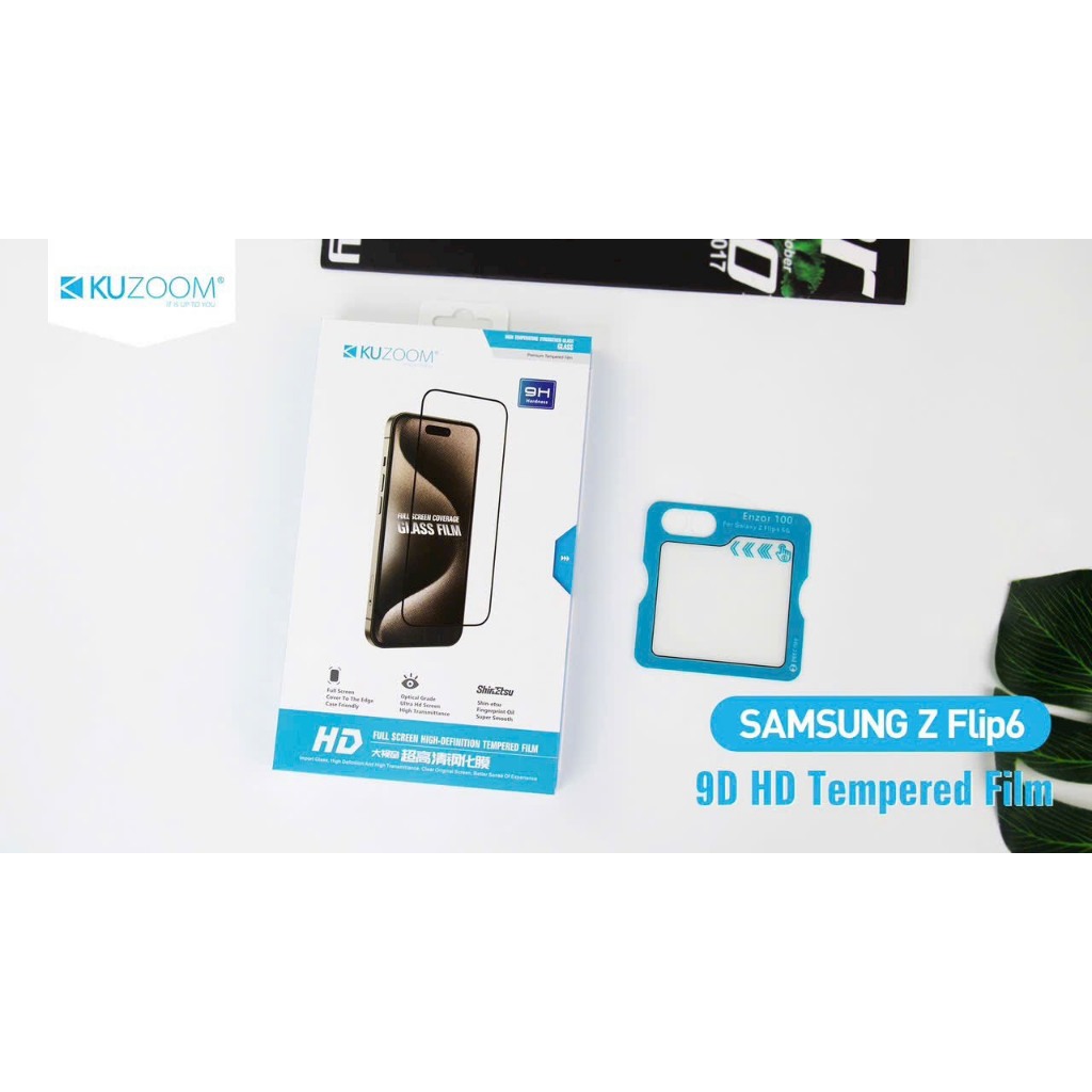 Kính cường lực Kuzoom Cho Samsung Z Flip 6 siêu mượt