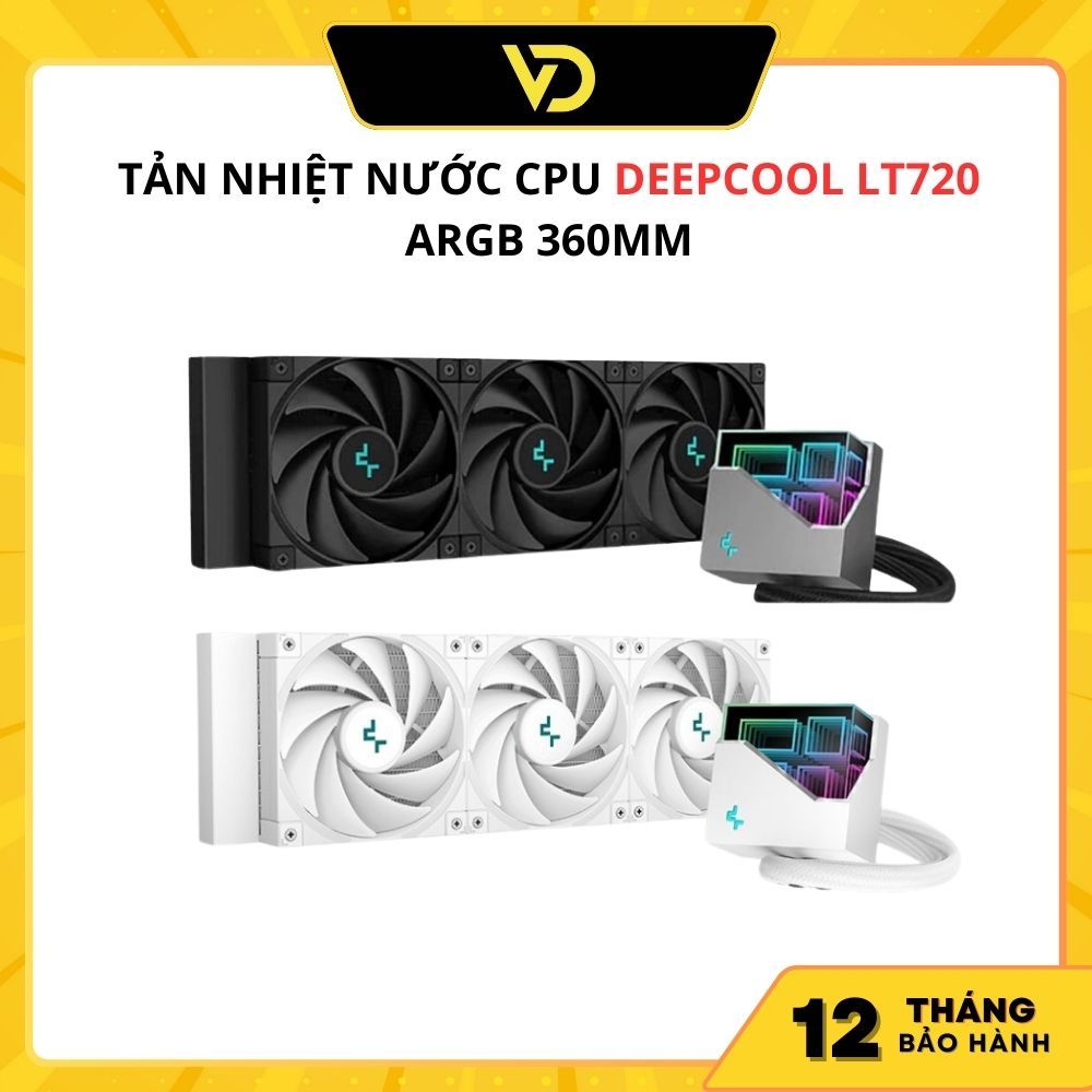 Tản nhiệt nước CPU DEEPCOOL LT720 ARGB 360MM - Socket hỗ trợ: LGA2066/2011-v3/2011/1700/1200/1151/11