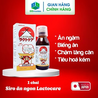 Siro Lactocare Nhật Bản 100ml vị sữa chua bổ sung 50 tỷ lợi khuẩn giúp cải thiện tiêu hóa, ăn ngon, tăng đề kháng