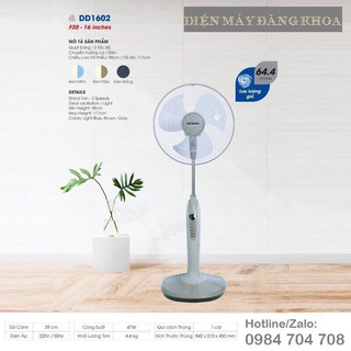( Tặng phích cắm có hoặc ko tuỳ đợt ) Quạt đứng Senko DD1602