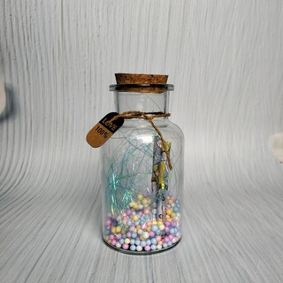 LỌ ƯỚC NGUYỆN NÚT XỐP [ CÓ ĐÈN ]✨siêu đẹp , hàng handmade, siêu rẻ,🌺 nút xốp độc đáo, thủy tinh trong suốt , bền