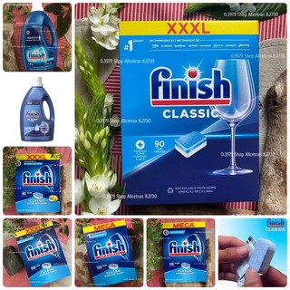 Viên rửa chén bát Finish Classic & Gel rửa