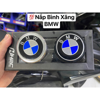 Nắp bình xăng nhôm bmw - ốp nắp bình xăng tăng độ bám logo bmw