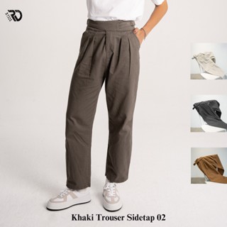 Quần Nam Khaki Trouser Side Tab 02 màu Grey, Ryder, Mềm mịn, thoáng mát, dễ phối đồ