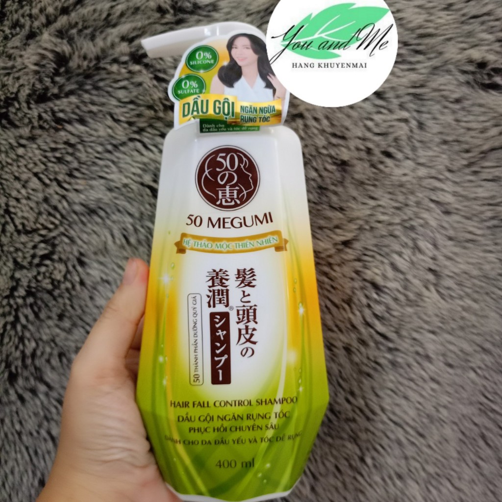 Dầu Gội / xả ngăn rụng tóc Megumi Hair Fall Controlu