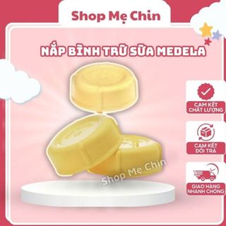 Nắp bình trữ sữa medela chất liệu nhựa cao cấp, đạt tiêu chuẩn an toàn của mỹ