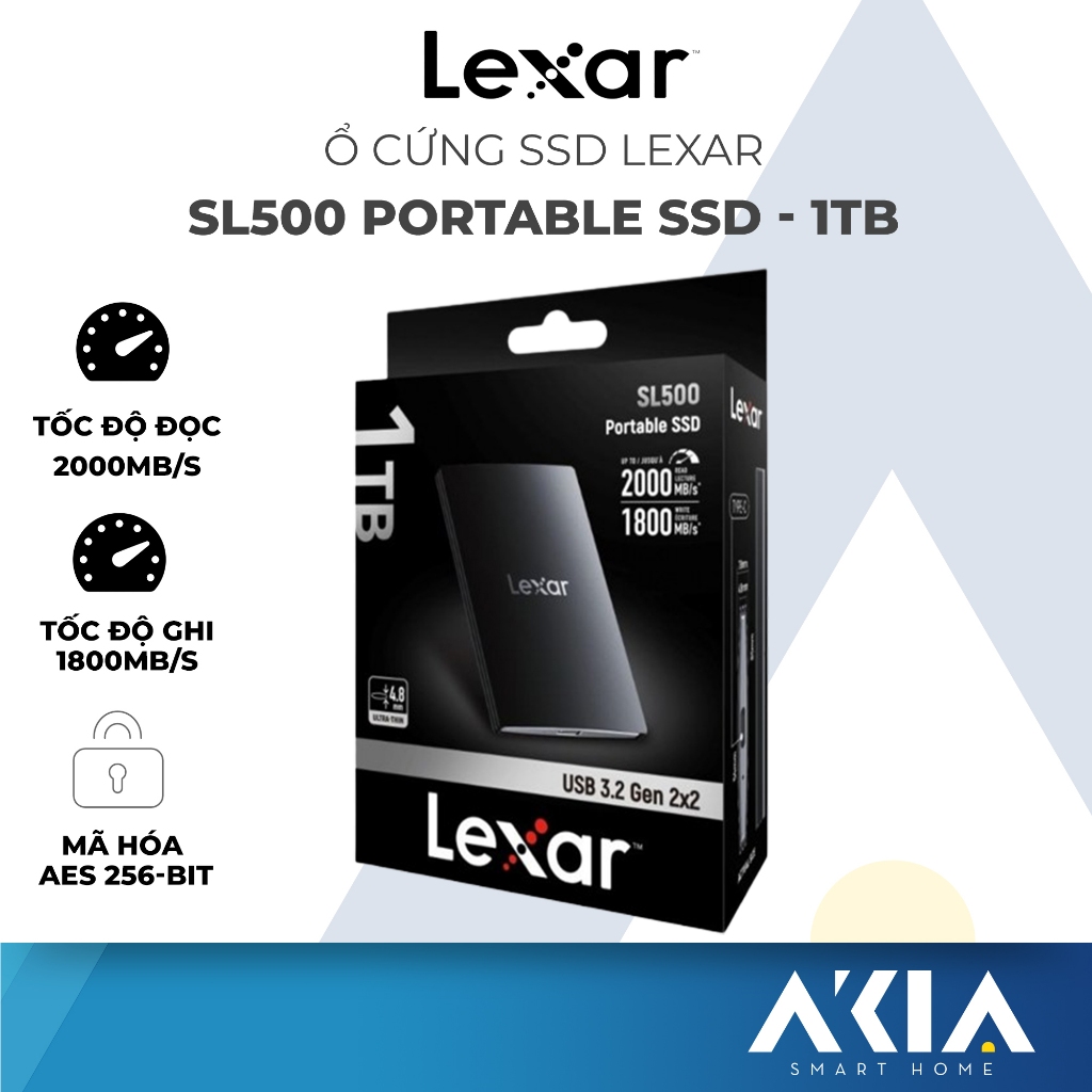Ổ cứng Magsafe SSD Lexar SL500 1TB/ 2TB, tốc độ đọc nhanh 2000MB/s, ghi 1800MB/s, chính hãng